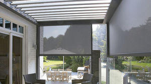 wall-mounted pergola / aluminum / for professional use