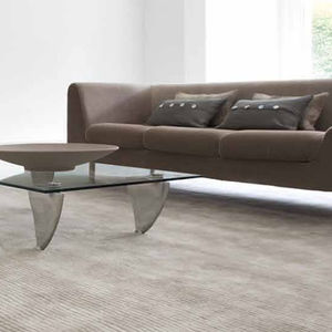 hand-woven carpet / viscose / wool / home