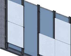 aluminum fastening system / for facades