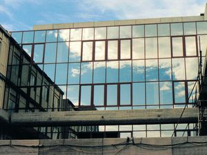 stick system curtain wall / aluminum / glass / with integrated insulation