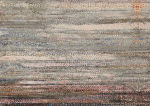 contemporary rug / patterned / silk / rectangular