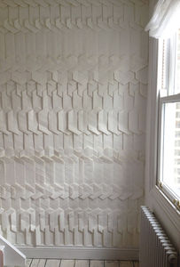 contemporary wallpaper / geometric pattern / 3D effect / custom