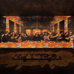 contemporary wallpaper / art print / printed / color
