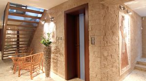 gypsum wall cladding panel / indoor / textured / handmade