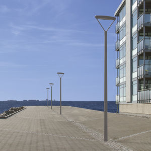 urban lamppost / contemporary / aluminum / stainless steel