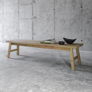 contemporary bench / oak