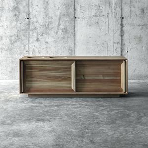 contemporary sideboard / solid wood / larch
