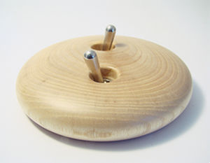 toggle switch / double / wooden / contemporary