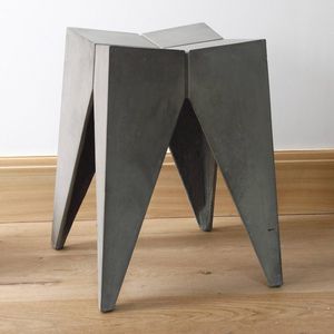 contemporary stool / concrete / garden