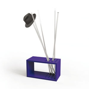 floor coat rack / original design / lacquered MDF / Plexiglas®