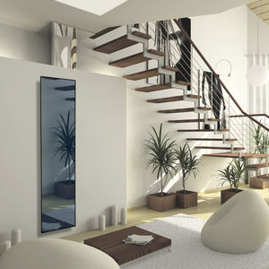electric radiator / inertia / aluminum / natural stone