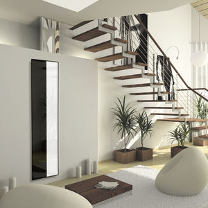electric radiator / inertia / steatite / tempered glass facing