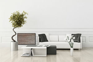 electric radiator / inertia / aluminum / natural stone