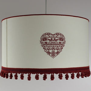 pendant lamp / traditional / fabric