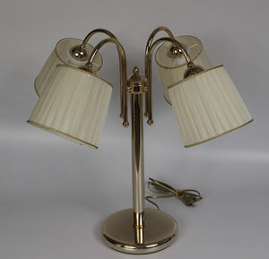table lamp / traditional / fabric / gold