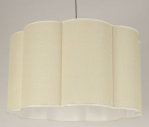 pendant lamp / contemporary / fabric / beige