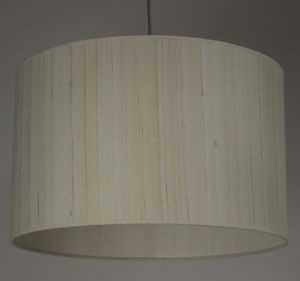 pendant lamp / contemporary / silk / beige