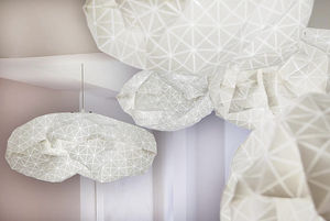 pendant lamp / original design / fabric