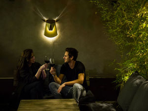 original design wall light / steel / aluminum / handmade