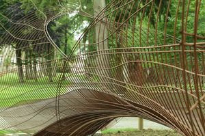 green wall trellis / steel