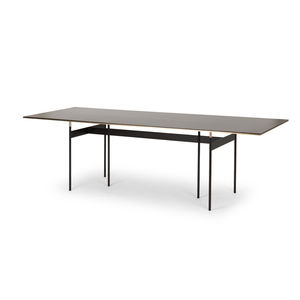 contemporary table / iron / rectangular