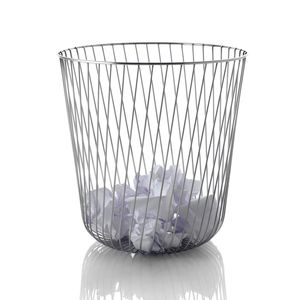 metal waste paper basket