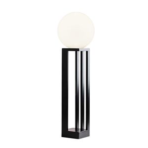 table lamp / contemporary / powder-coated steel / opalescent glass