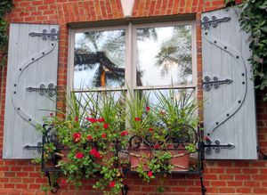 swing shutter / wooden / window