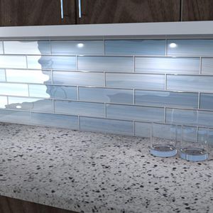 bathroom tile / kitchen / wall-mounted / glass