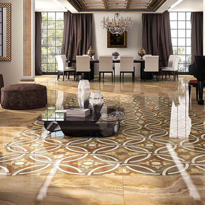 indoor tile / floor / porcelain stoneware / Victorian pattern