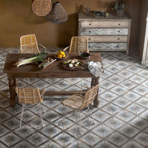 kitchen tile / floor / porcelain stoneware / Victorian pattern