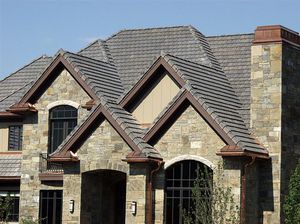 flat roof tile / french / slate look