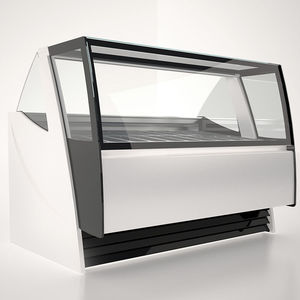 refrigerated counter display case / for shops
