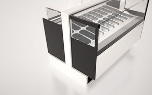 refrigerated counter display case / for shops