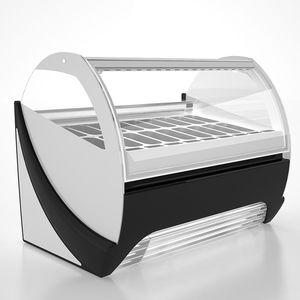 refrigerated counter display case / for shops
