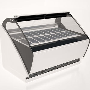 refrigerated counter display case / for shops