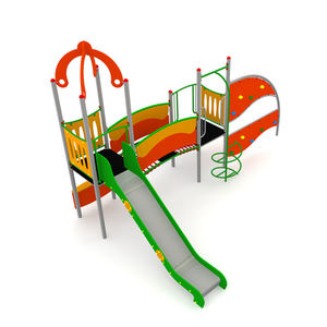 playground play structure / stainless steel / resin / galvanized steel
