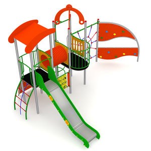 playground play structure / stainless steel / resin / galvanized steel