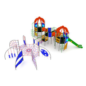 playground play structure / HDPE / stainless steel / galvanized steel