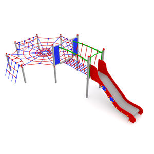 playground play structure / resin / galvanized steel / HDPE