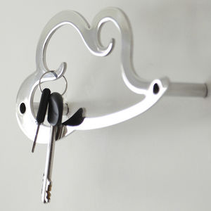 contemporary coat hook / stainless steel