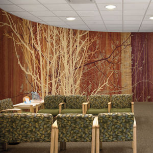 vinyl wallcovering / commercial / printed / 3D effect