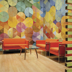 vinyl wallcovering / commercial / printed / 3D effect