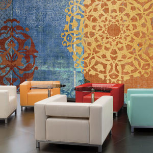 vinyl wallcovering / commercial / printed / wood look