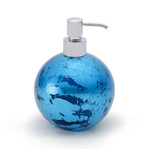 free-standing soap dispenser / chromed metal / manual