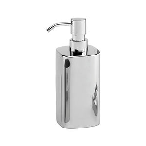 free-standing soap dispenser / stainless steel / manual