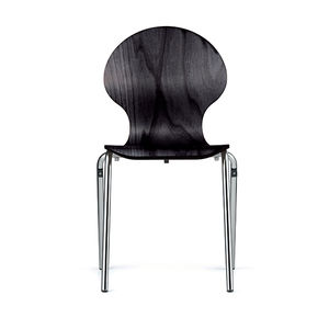stackable conference chair / with armrests / upholstered / connected