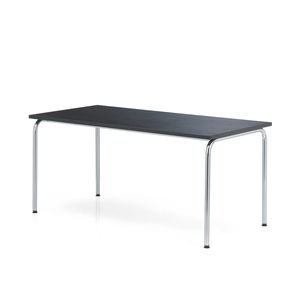 contemporary conference table / particle board / steel / square