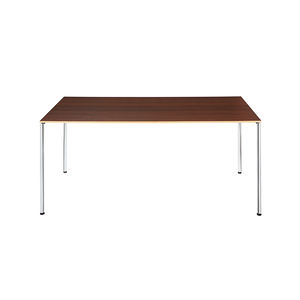 contemporary boardroom table / particle board / chromed metal / rectangular