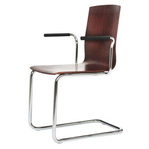 contemporary conference chair / upholstered / with armrests / cantilever